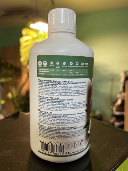 Удобрение Flora NovaMax Grow 0,5 л