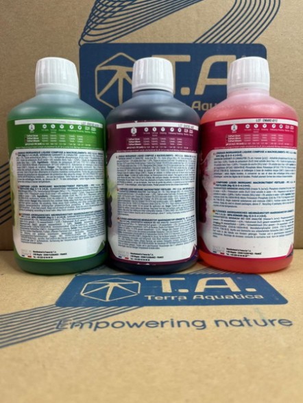 Комплект удобрений Flora Series SW GHE (Tripart Terra Aquatica Grow+Micro+Bloom) 3x0,5 л