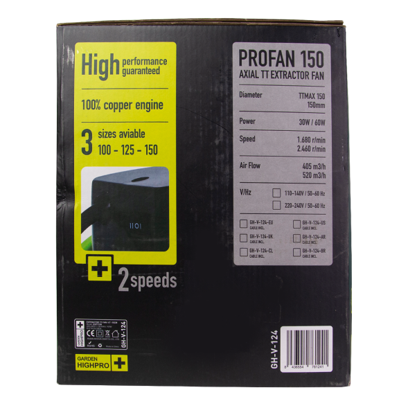 Вентилятор Extractor TT fan 150 мм