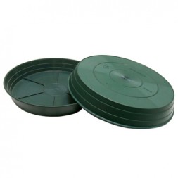 Глубокий поддон под горшок 24 см 4 шт