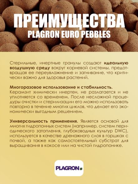 Керамзит PLAGRON europebbles 10 л