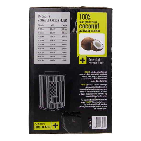 Угольный фильтр PROACTIVE 460 м3 / 125 мм