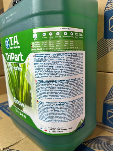 Удобрение TriPart Gro / Flora Grow (GHE) 5 л EU