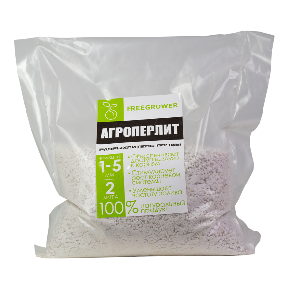 Агроперлит FreeGrower фракция 1-5 мм 2 л
