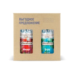Комплект удобрений DualPart Coco (Flora Coco Grow + Flora Coco Bloom) 2x0,5 л